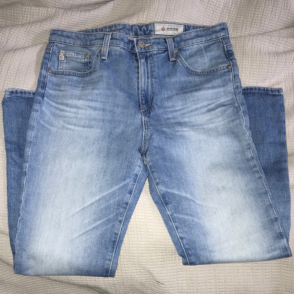 AG The Jodi Crop Flare Light Wash Jeans